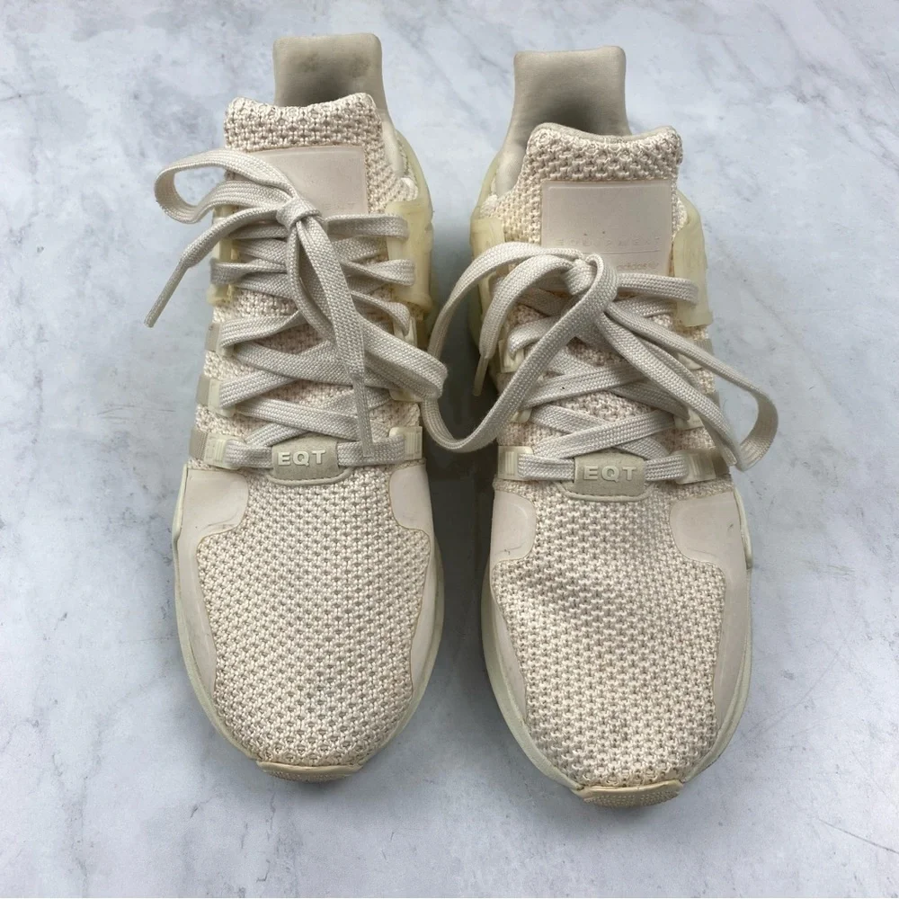 Adidas Women's EQT Equipment ADV 91-16 Lace Up Tennis Shoes Sneakers Tan Size 6